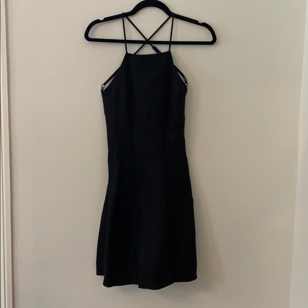 Reformation High Neck Cross Back Dress Size 2